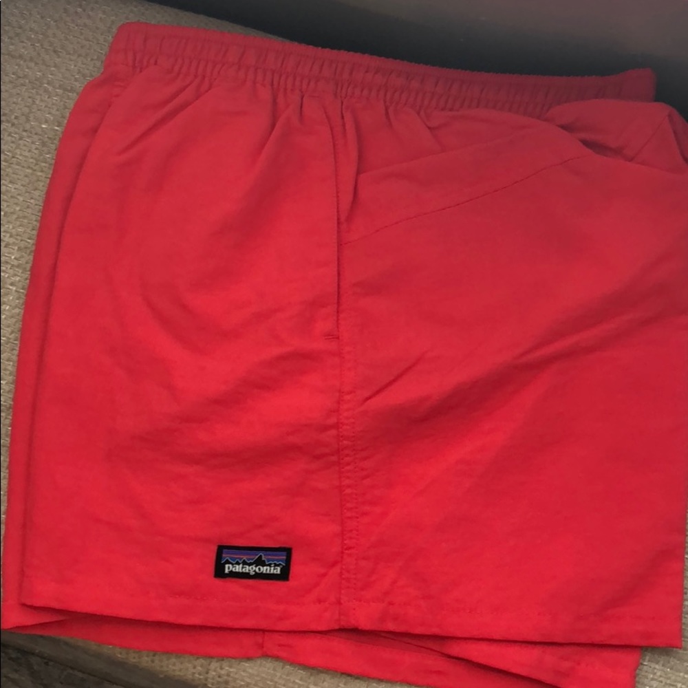 Coral/Pink Patagonia shorts